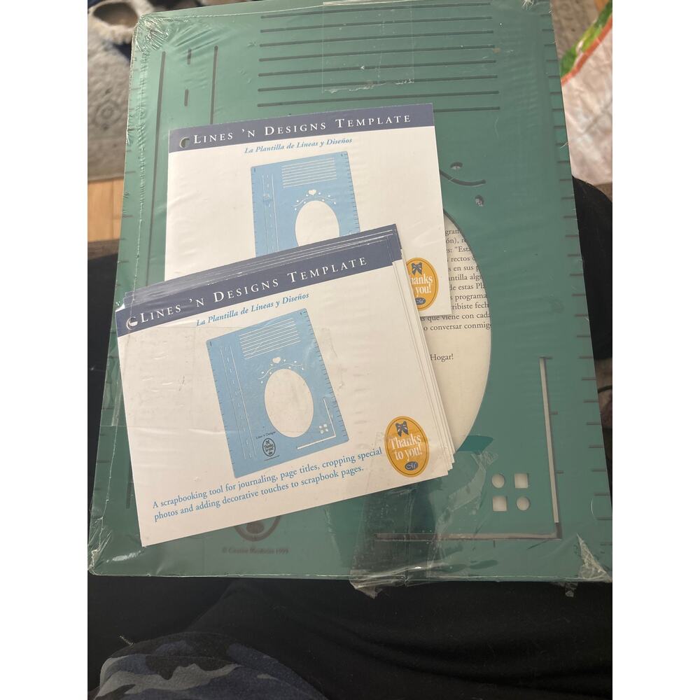 Creative Memories Scheduling Template Lines N Designs 10 x 12 1999 New 5 pack